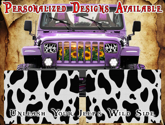 Cow print Eye decals for YJ or 5x7 headlights