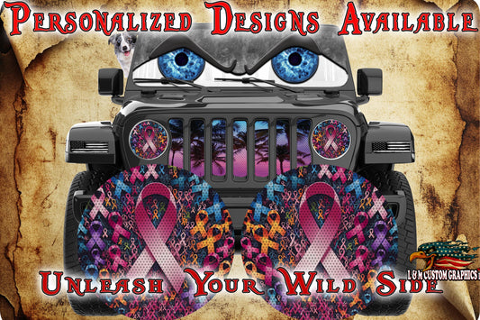 No one fights alone for a round beast headlight decal. 31