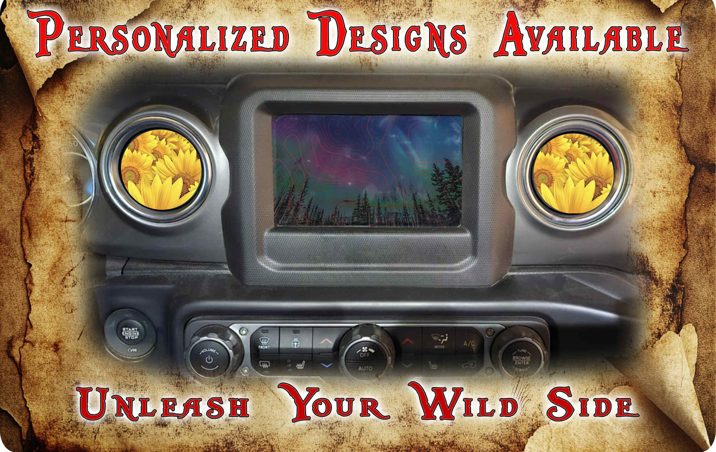 Steering wheel decal Sunflower overload