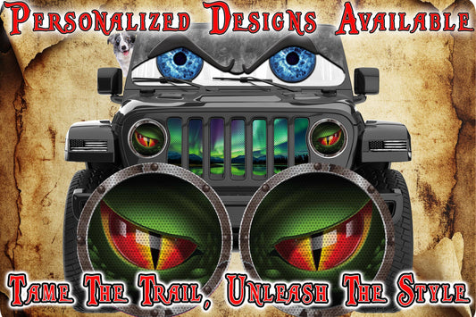 dinosaur headlight decal 43