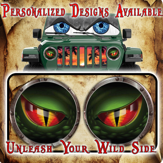 dinosaur headlight decal 43