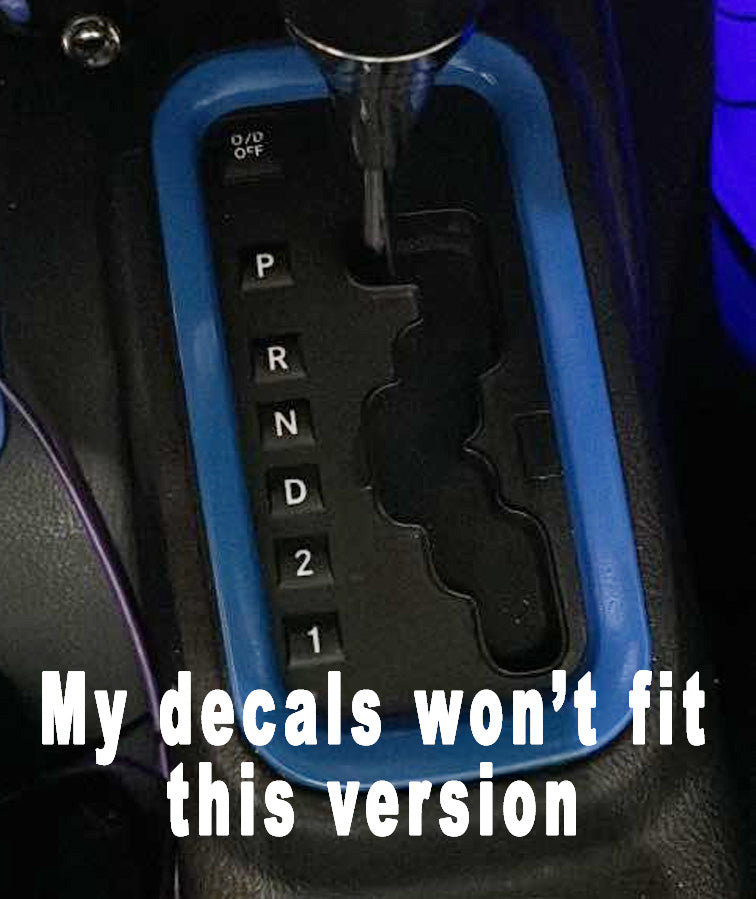 Golden Dragon JK Shifter decal