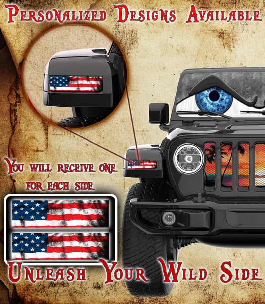 American Flag Jl and Gladiator Turn signal decal 49
