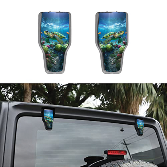 Sea turtle Rear liftgate hinge overlay decal 50