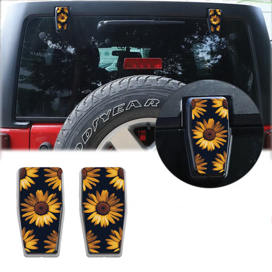 Sunflower Rear liftgate hinge overlay decal 52