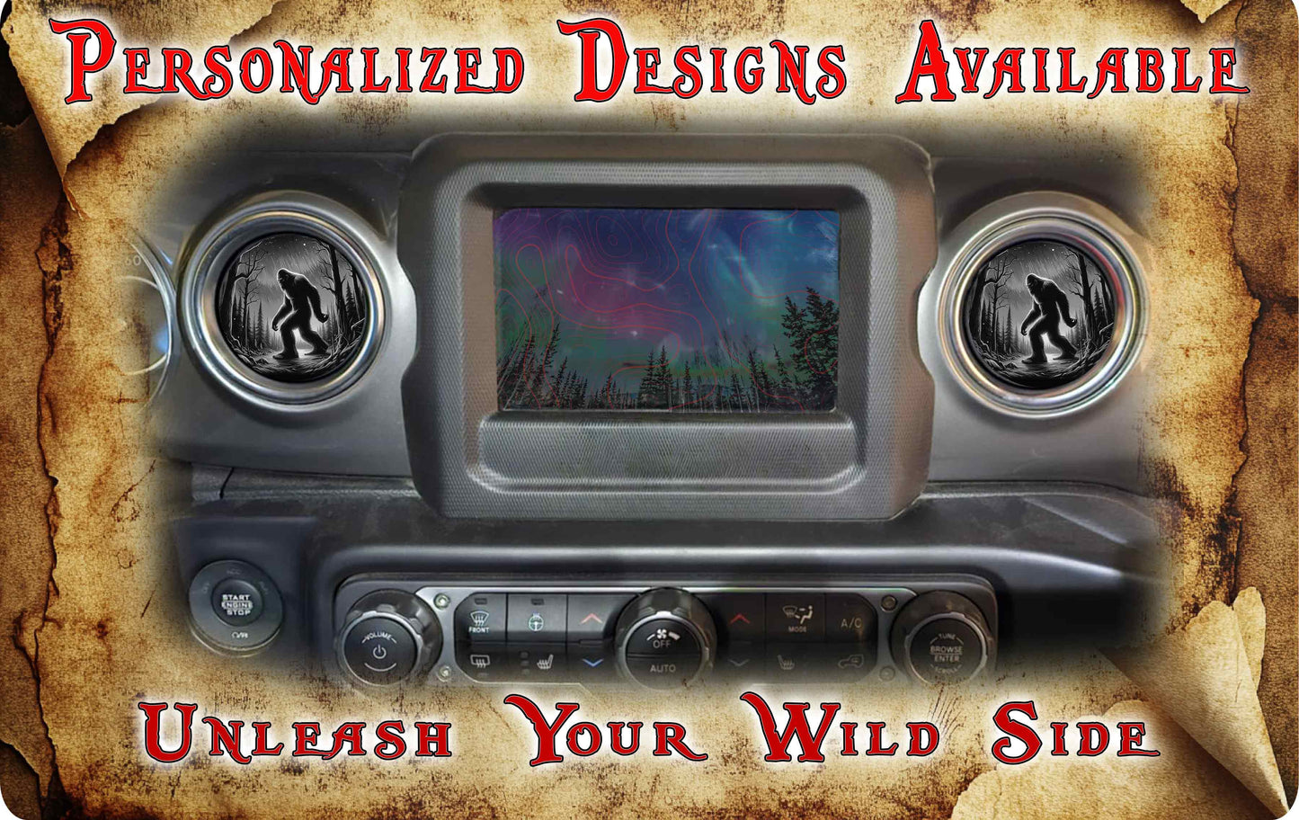 Steering wheel decal bigfoot 143