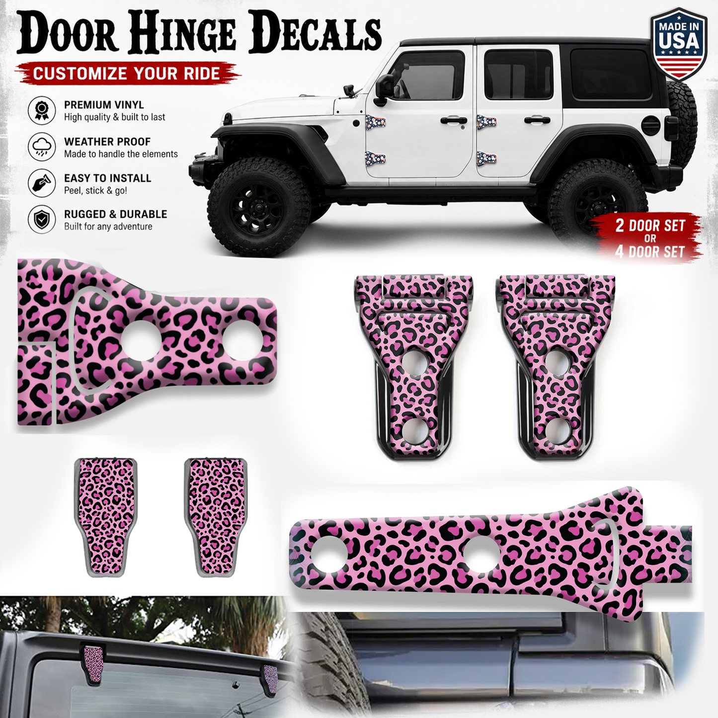 Pink leopard print hinge bundle 54