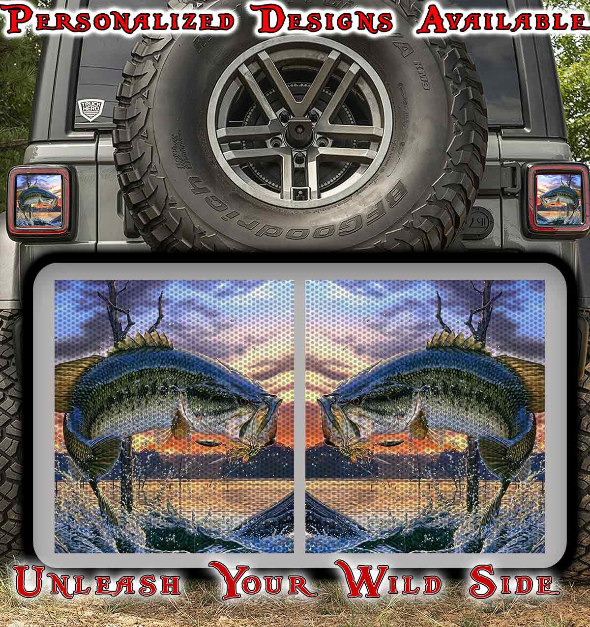 Jumin bass Taillight cover decal 47