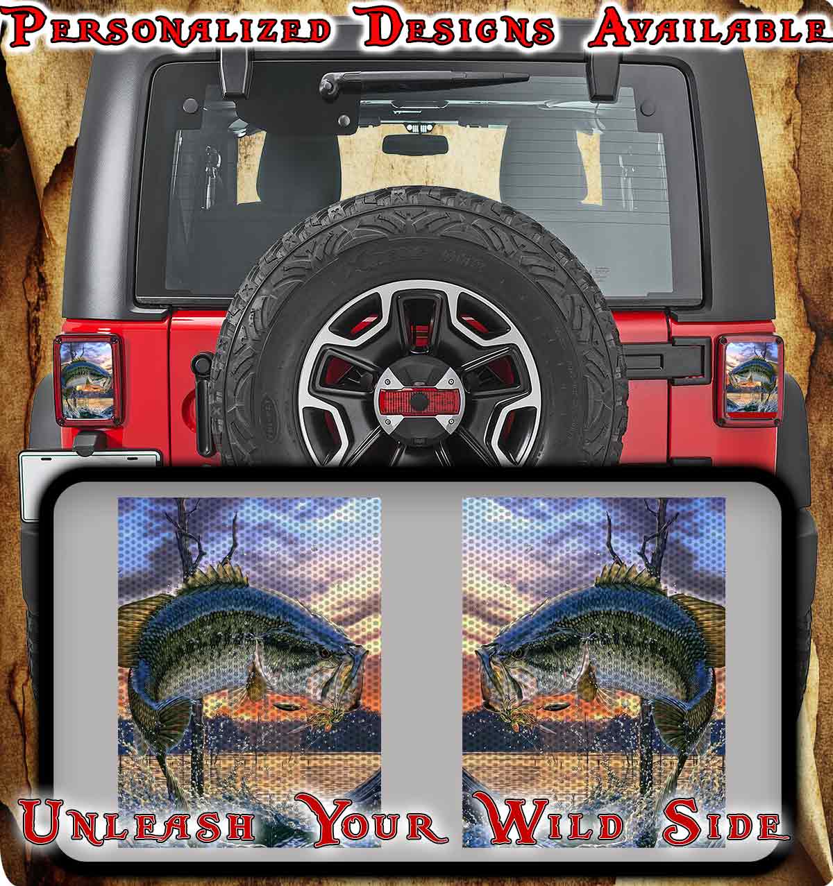 Jumin bass Taillight cover decal 47