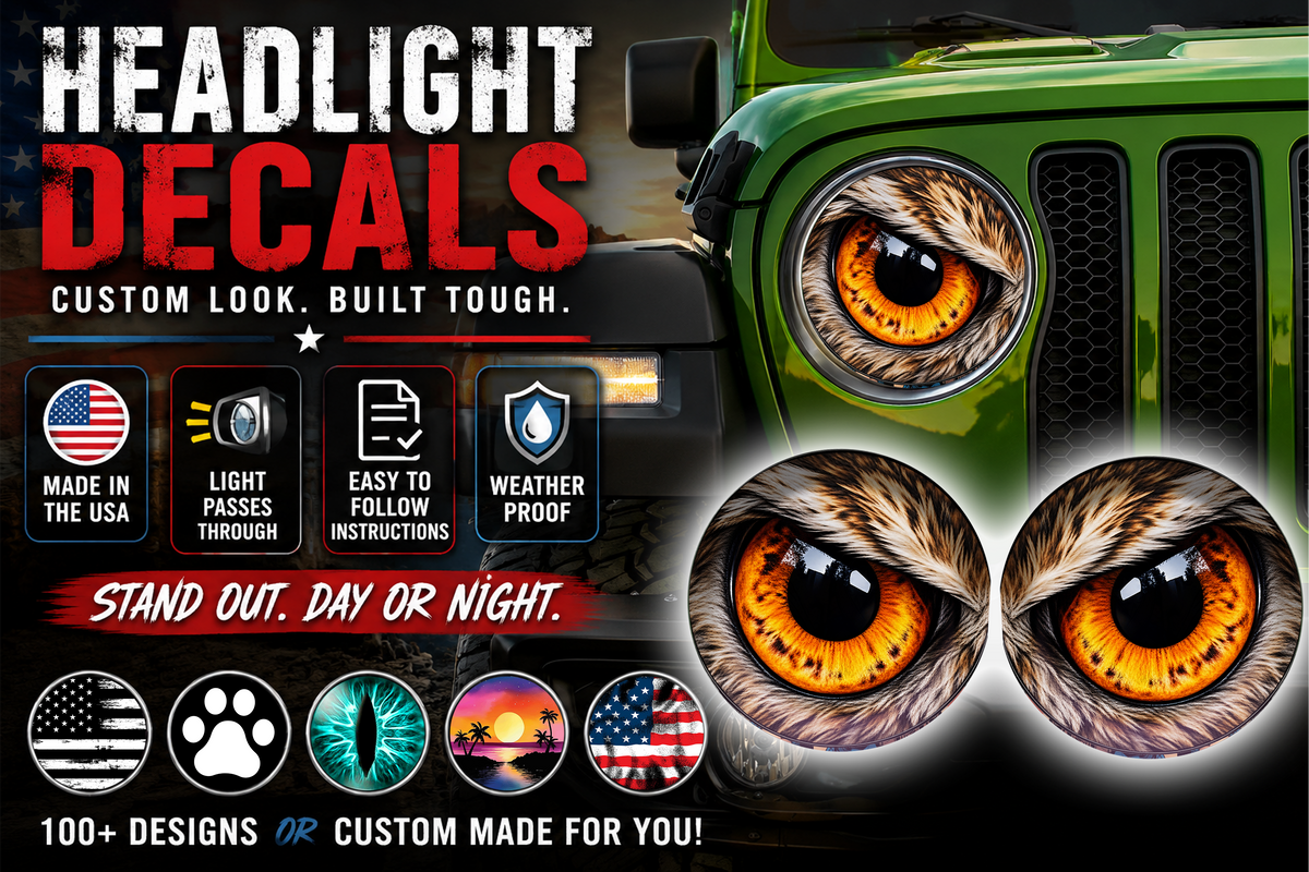 Owl Eye Headlight Decals 171