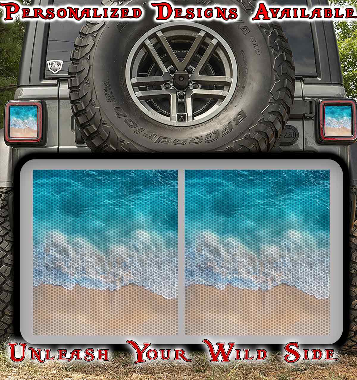 Beach Taillight cover decal 59