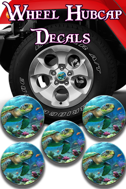 Sea turtle Hub cap decal 5
