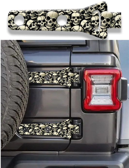 Rear gate hinge decal Skulls 5
