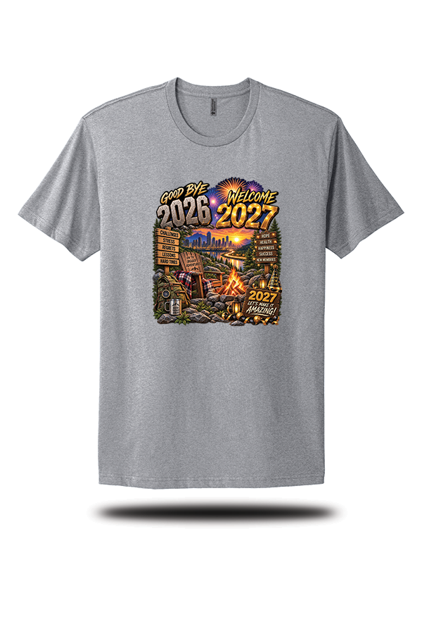 Goodbye 2026 Welcome 2027 New Year Adventure T-Shirt