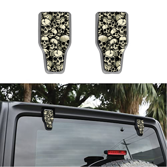 Skulls Rear liftgate hinge overlay decal 5