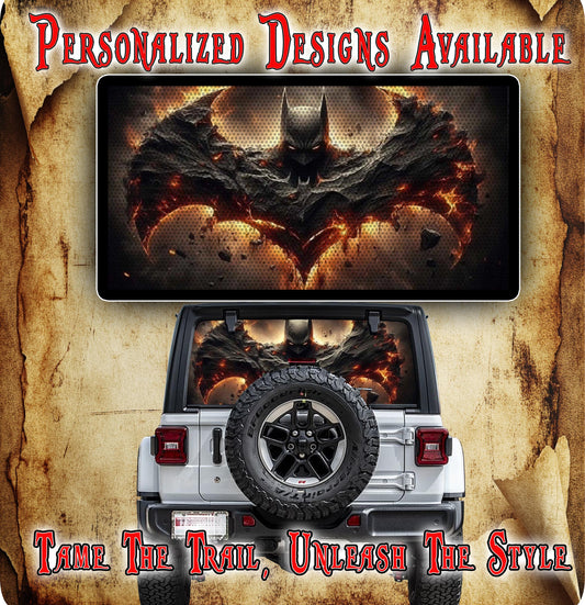 BATMAN Rear window see through graphic.