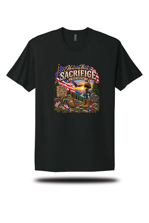 Honoring Their Sacrifice – Never Forgotten T-Shirt