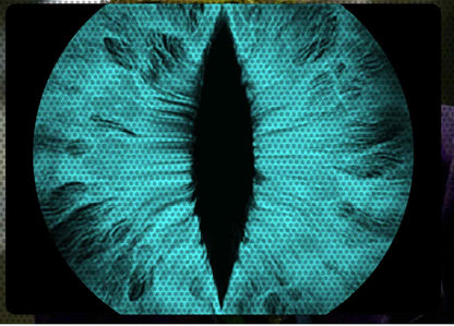 Teal Eye decals for YJ or 5x7 headlights