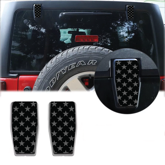 Star print Rear liftgate hinge overlay decal 61