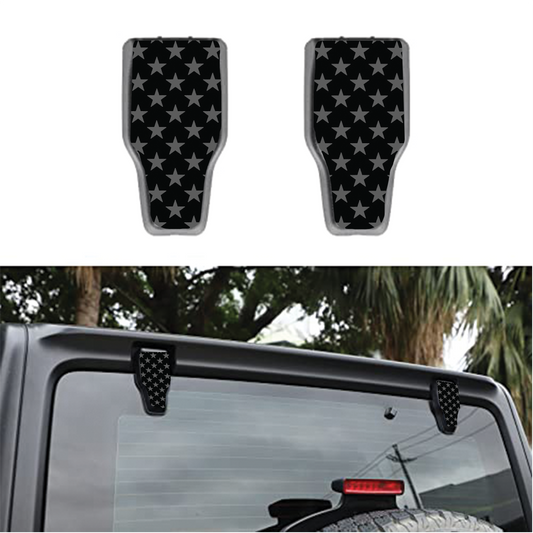 Star print Rear liftgate hinge overlay decal 61