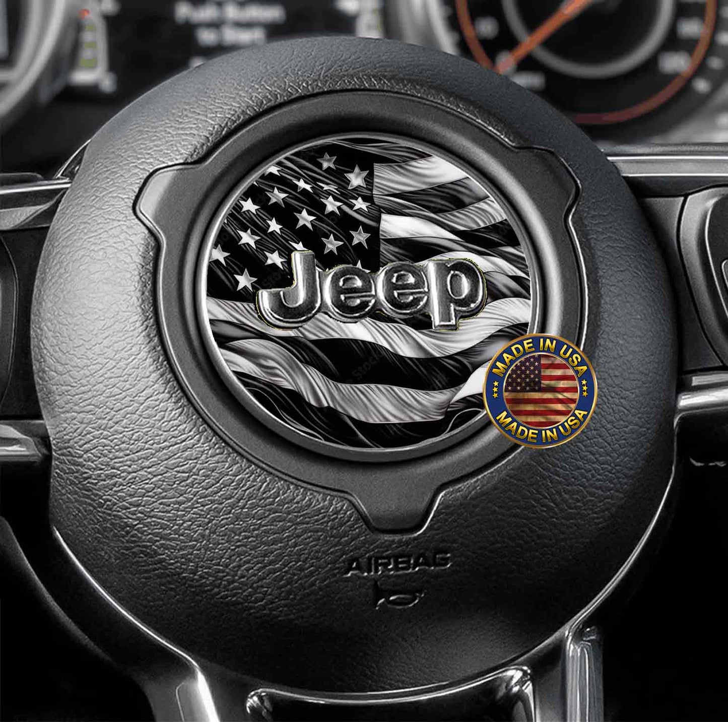 American flag fender vent decal for the JL or JT 2018 or newer