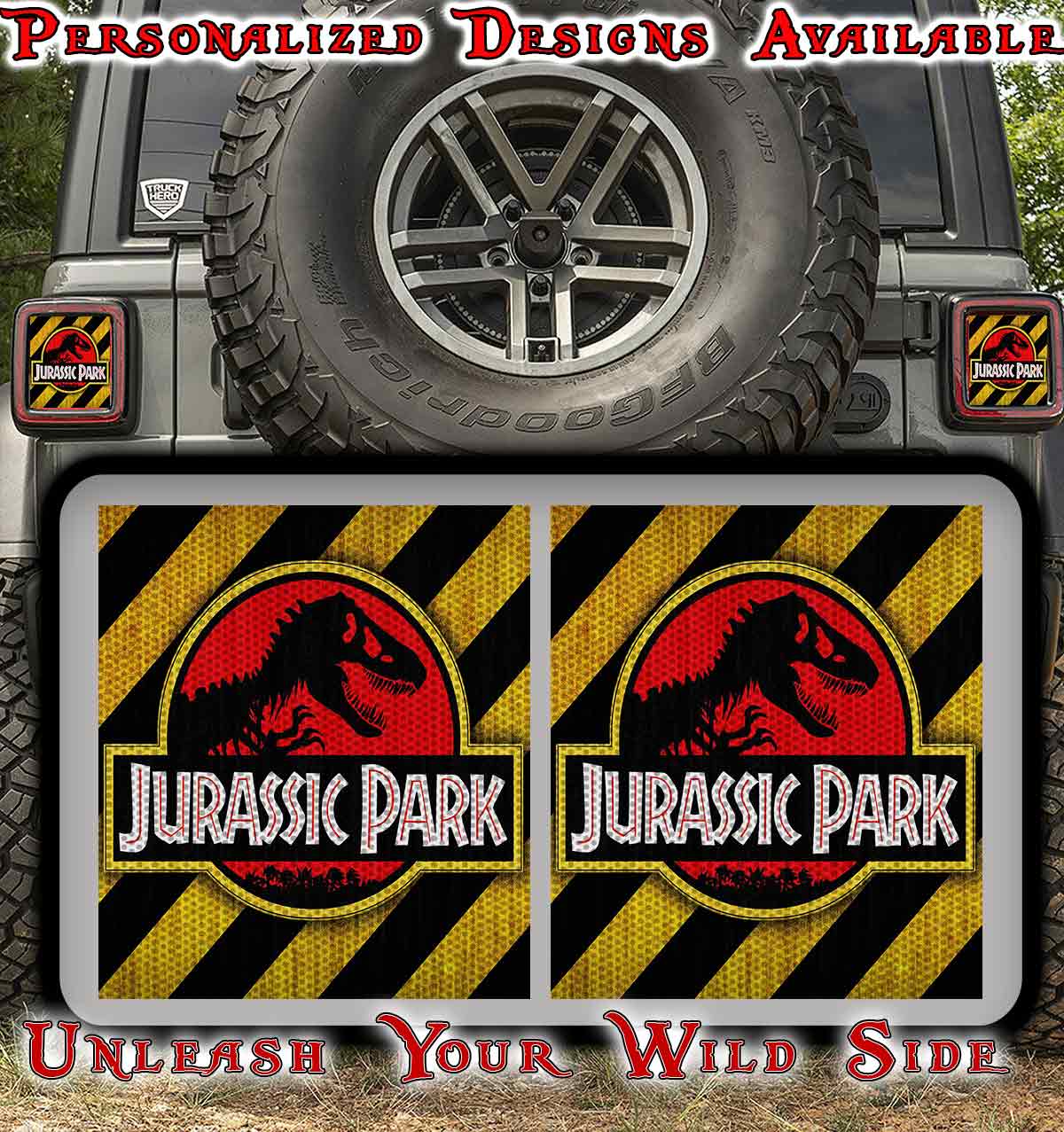 Dino park Taillight cover decal 69