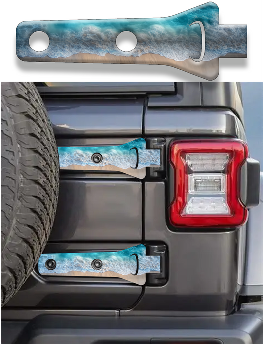 Rear gate hinge decal Beach 6