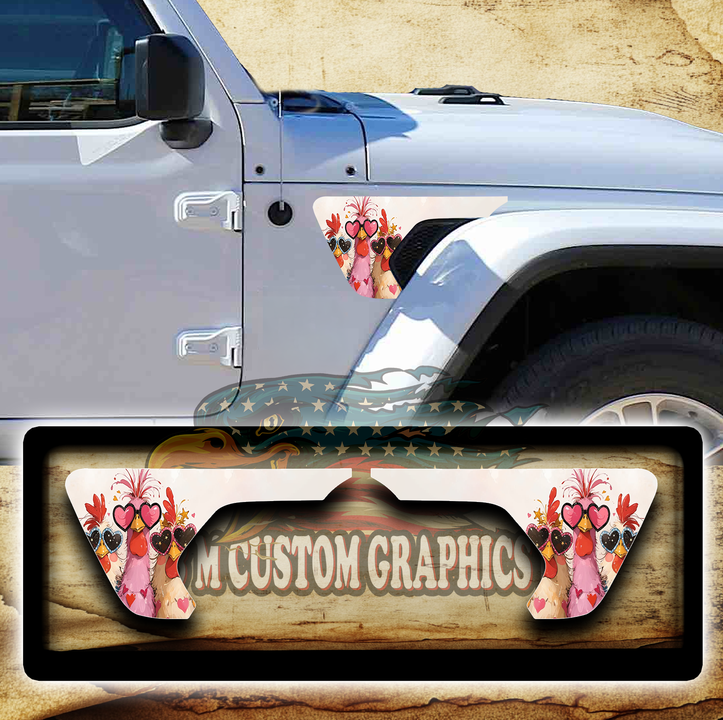 Custom Fender vent decals Ann W