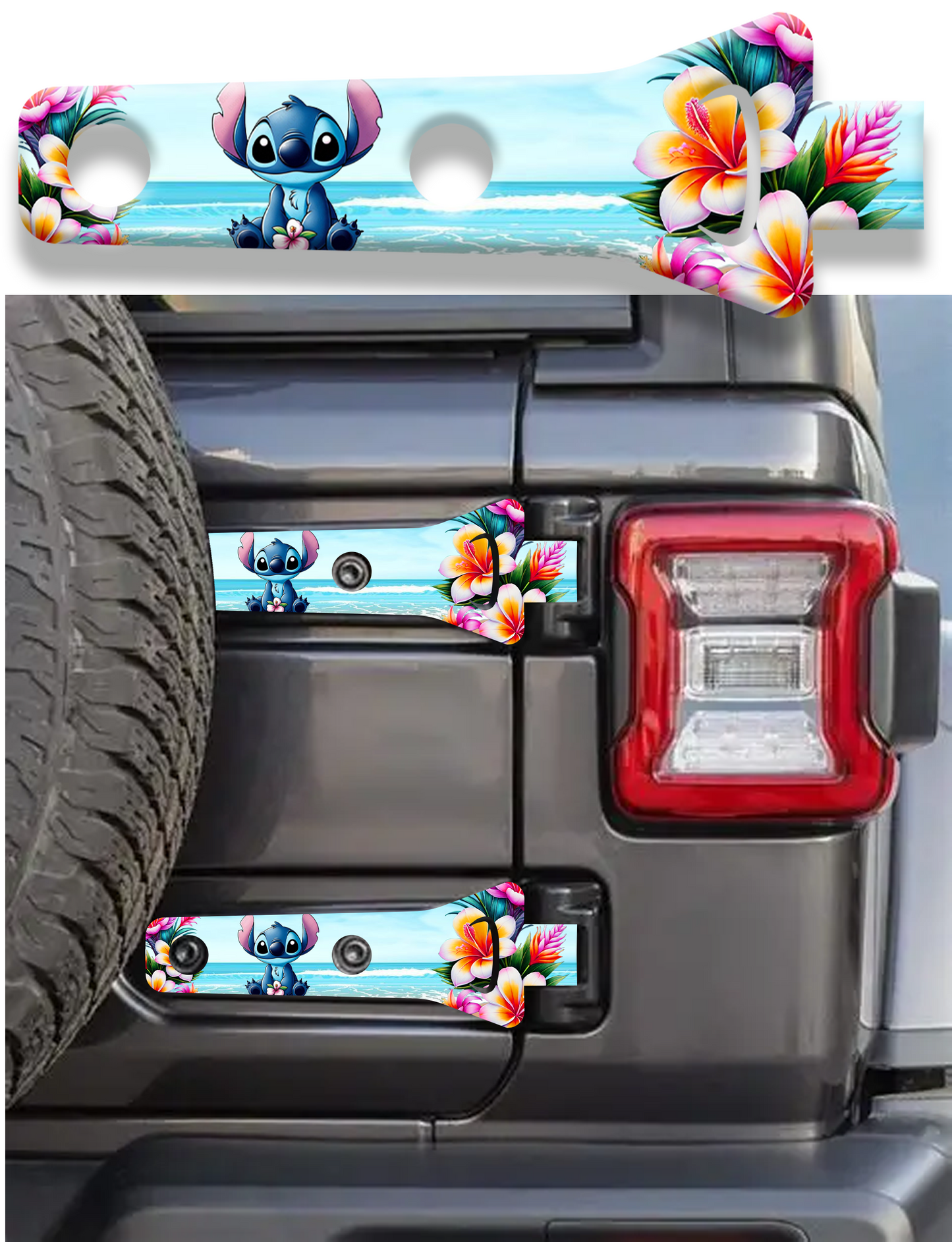 Rear gate hinge decal Stitch 74