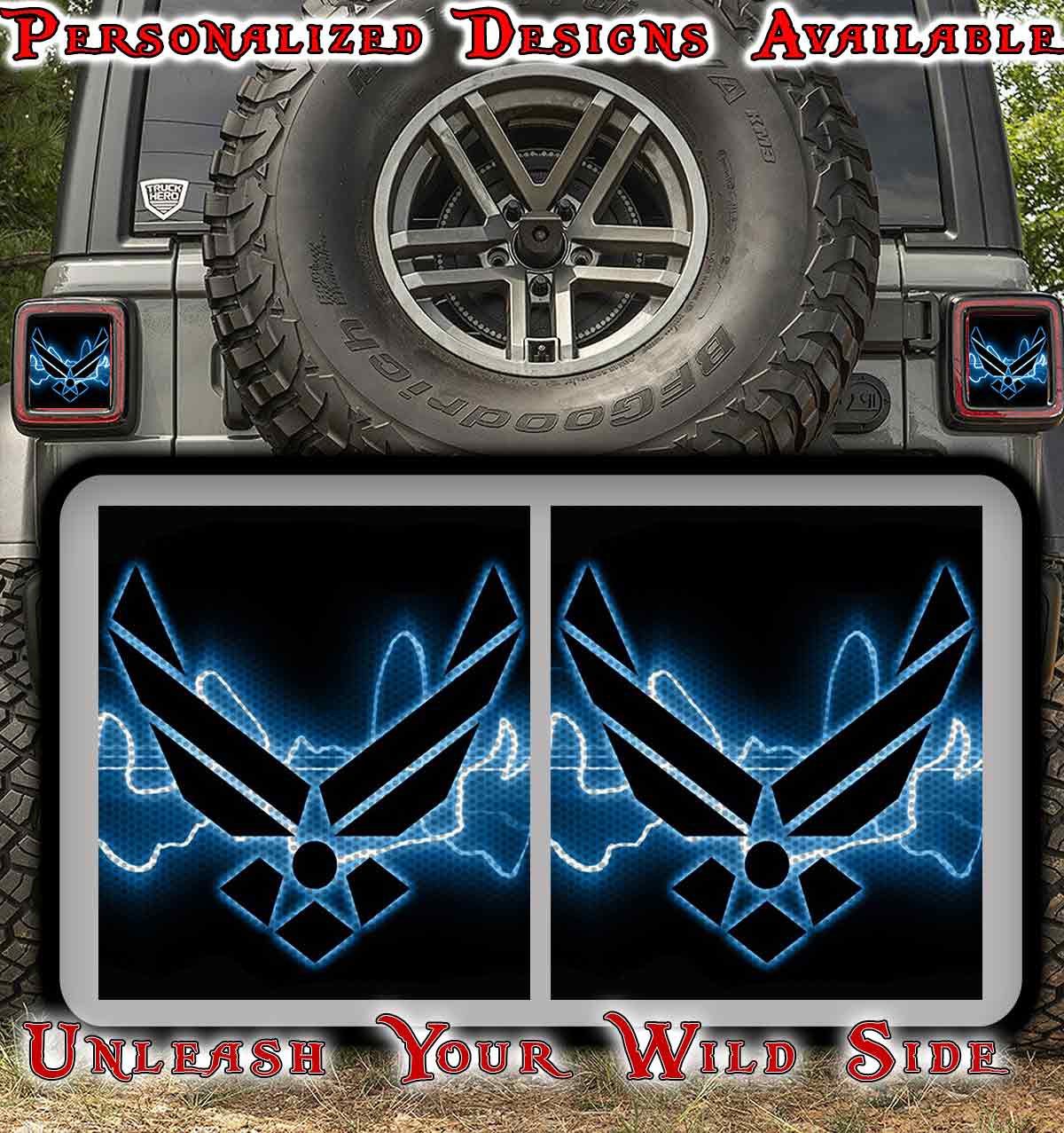 Airforce Taillight cover decal 74