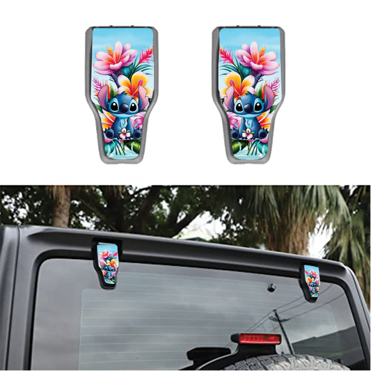 Stitch print Rear liftgate hinge overlay decal 74