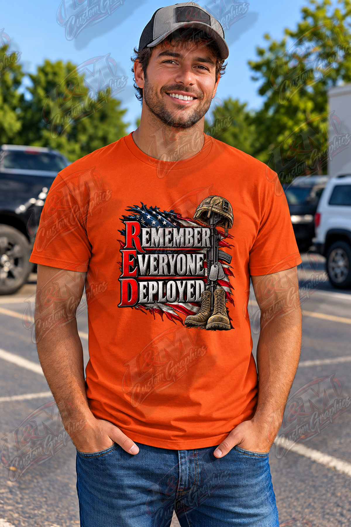 RED – Remember Everyone Deployed Military Tribute T-Shirt