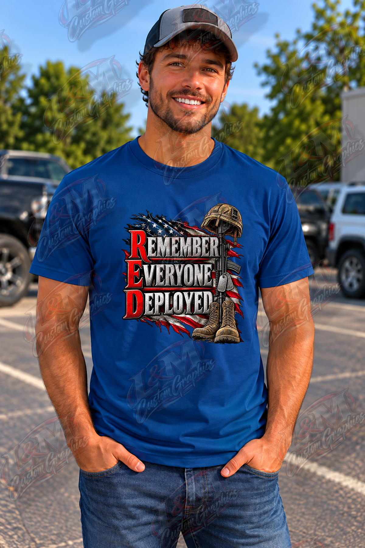 RED – Remember Everyone Deployed Military Tribute T-Shirt