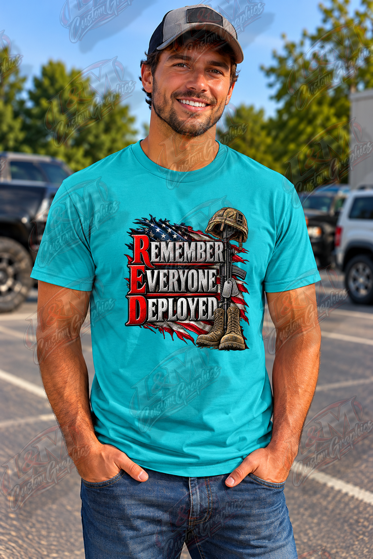 RED – Remember Everyone Deployed Military Tribute T-Shirt