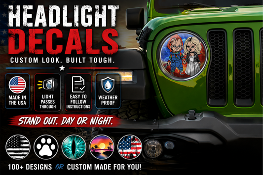Chucky for a round beast headlight decal 77