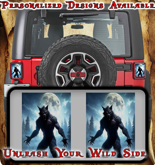 Werewolf Taillight cover decal 79
