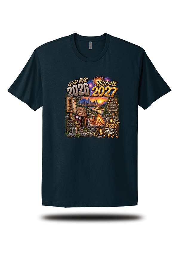 Goodbye 2026 Welcome 2027 New Year Adventure T-Shirt