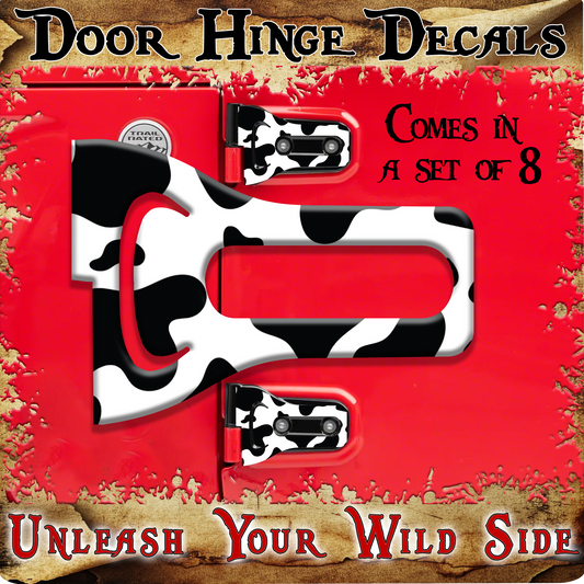 Cow prints Door hinge decals 7