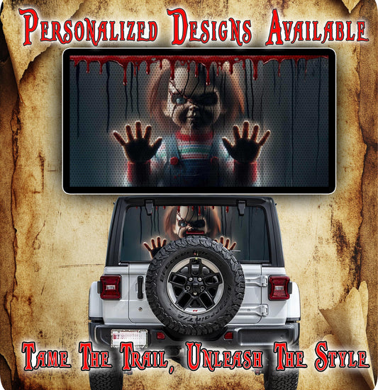 Let me out chucky rear window see through graphic.