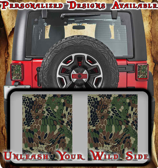 Camo Taillight cover decal 81