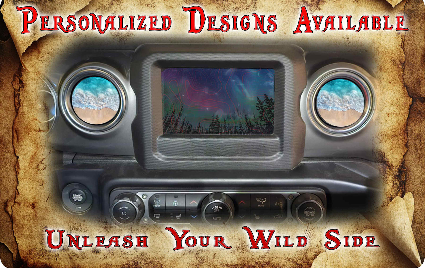 Beach Steering wheel decal 110