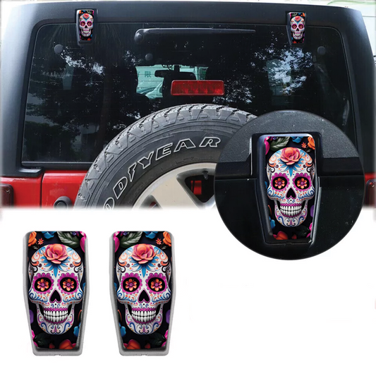 sugar skull scales Rear liftgate hinge overlay decal 83