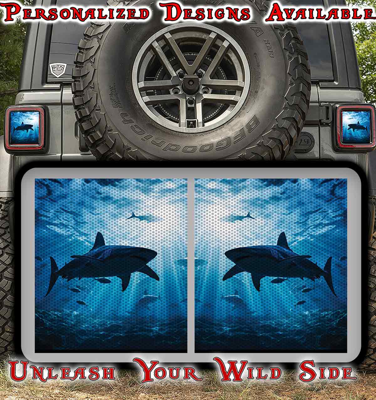 Sharks Taillight cover decal 89