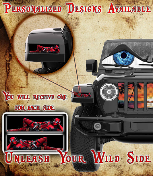 Deadpool Jl and Gladiator Turn signal decal 8