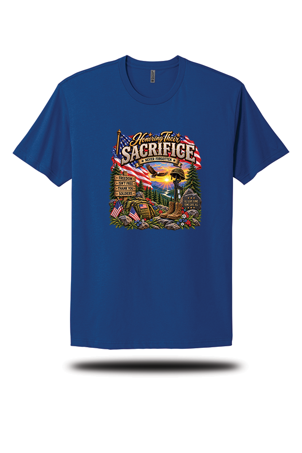 Honoring Their Sacrifice – Never Forgotten T-Shirt