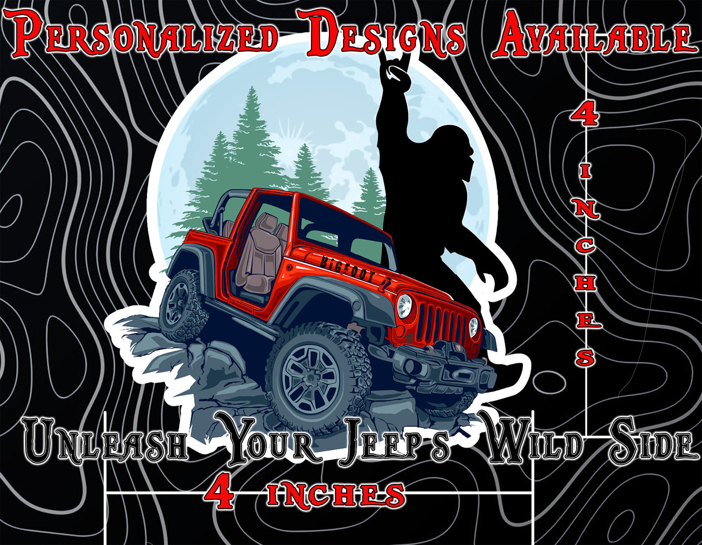 Bad moon rising window sticker