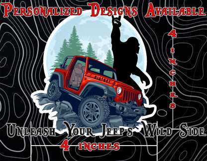 Bad moon rising window sticker