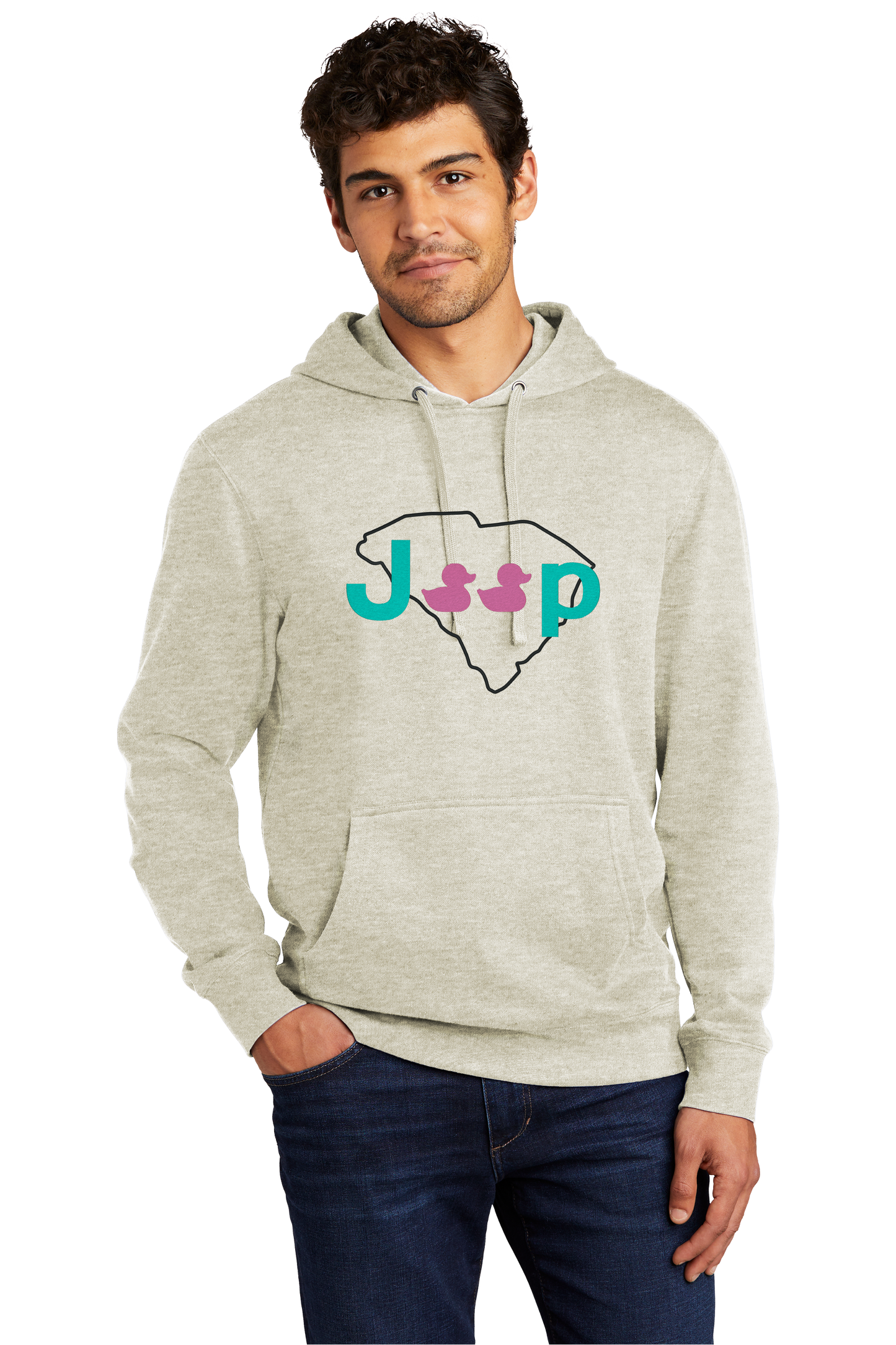 Duck Duck state Embroidered hoodie