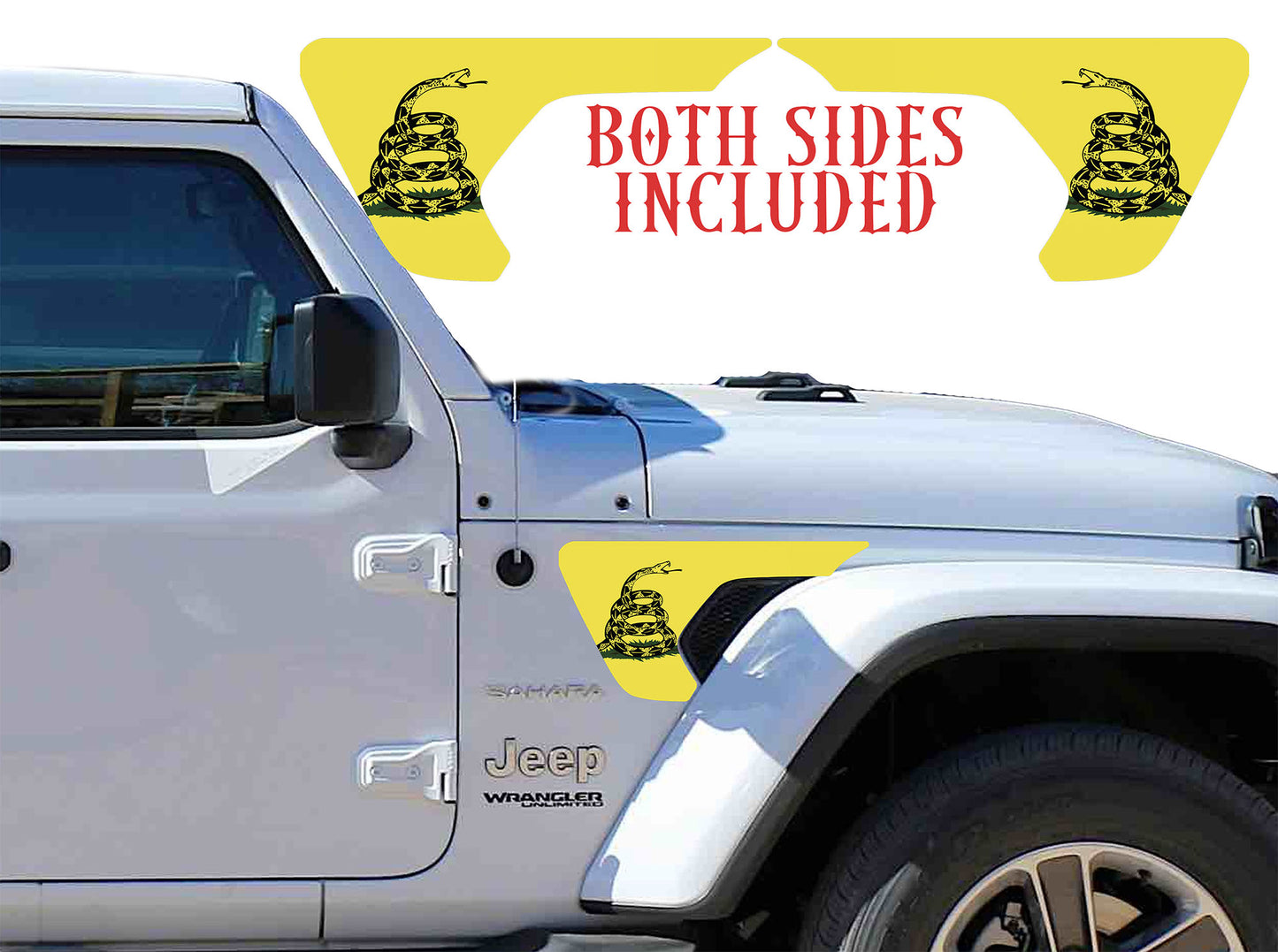 fender vent for the JL or JT 2018 or newer don't tread on me