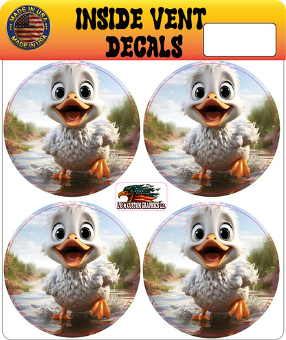 Inside vent decals Duck